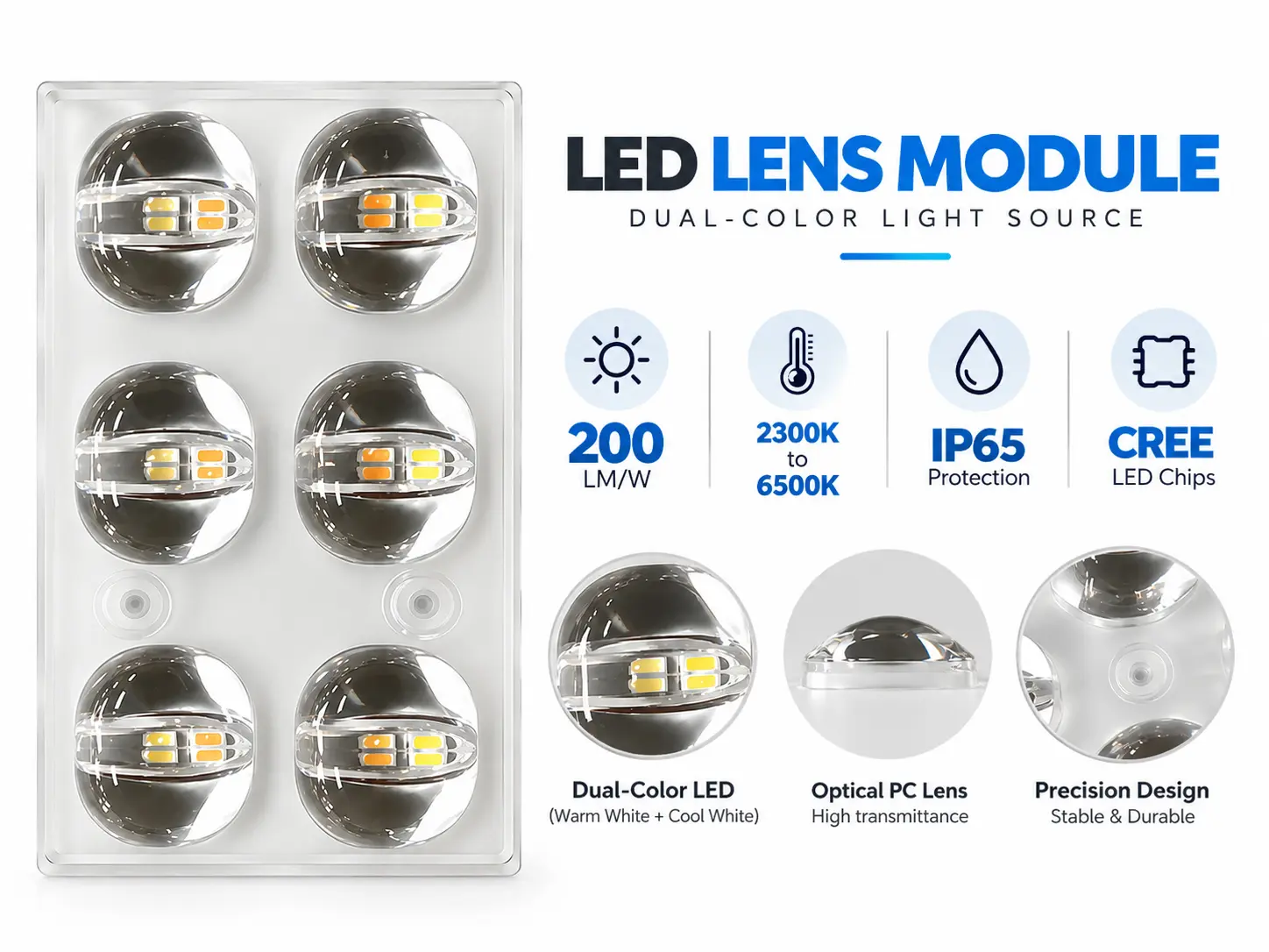 CREE 3030 LED chip 200LMW