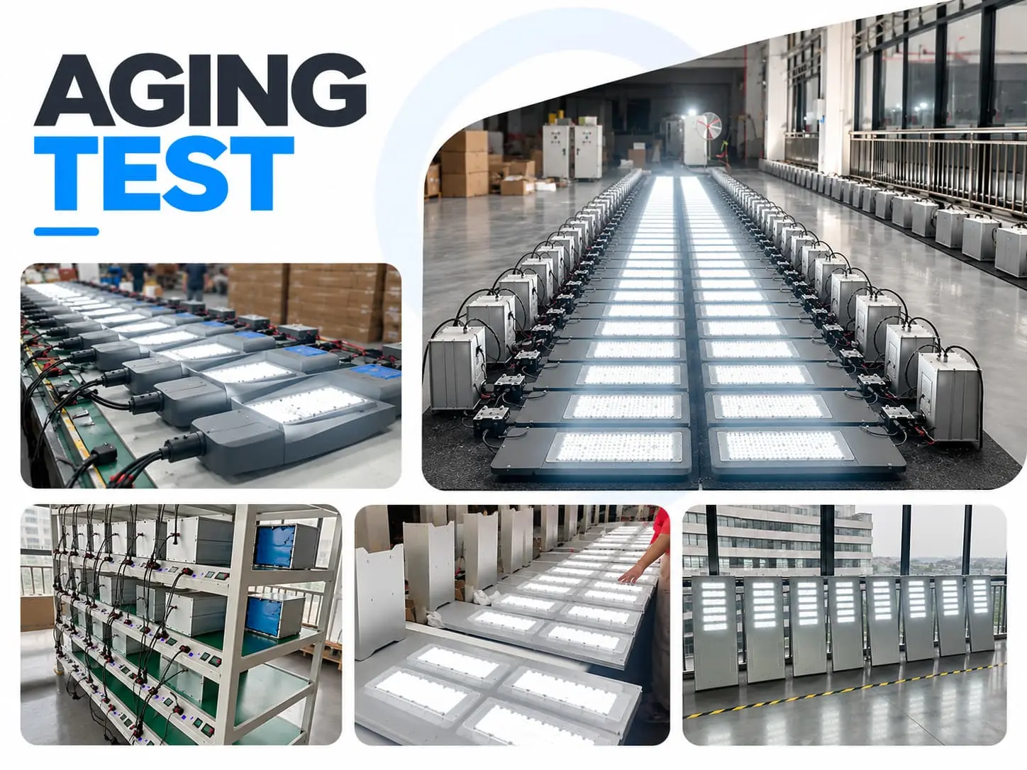 All lighting fixtures undergo an aging process before being packed and shipped.