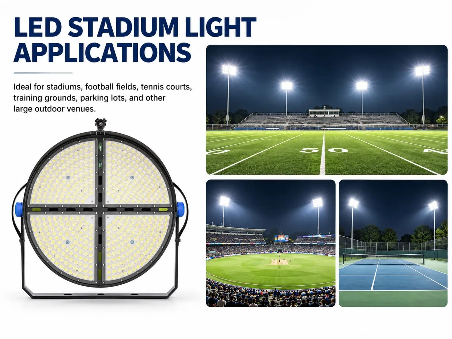 LED Stadium Light for Outdoor Sports Venues