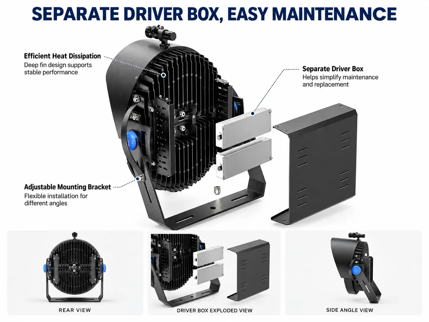 Easy-Maintenance LED Stadium Light